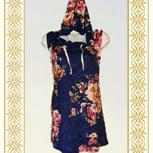 💖Love J USA Sleeveless Hooded Top